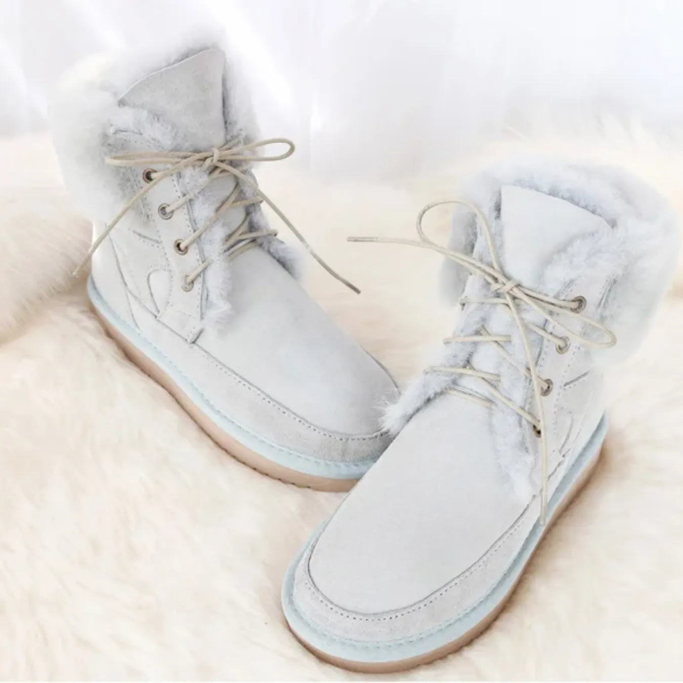 Genuine Australian Sheepskin Leather Snow Boots