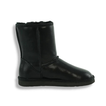 Classic Genuine Leather Mid-Cut Ankle Boots