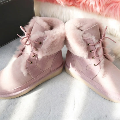 Genuine Australian Sheepskin Leather Snow Boots