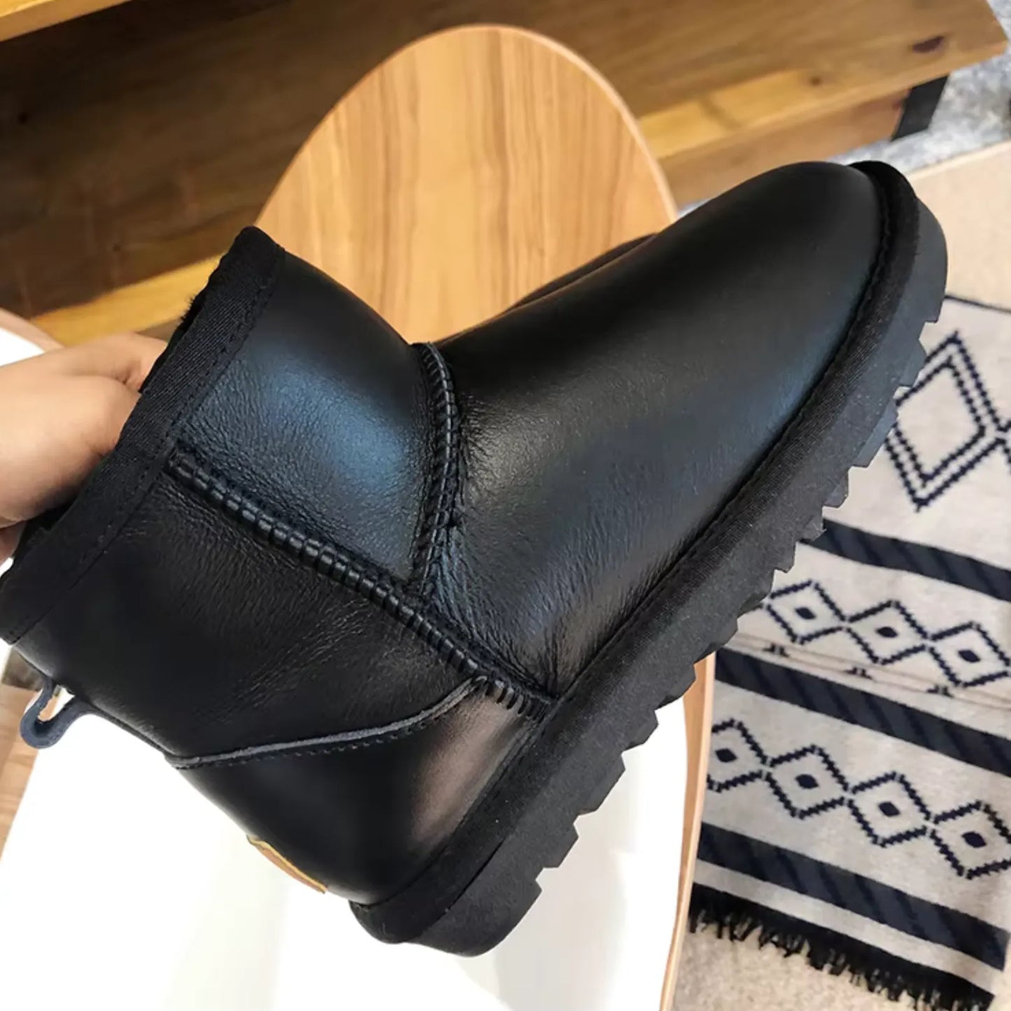 Genuine Shearling Water Resistance Winter Boots