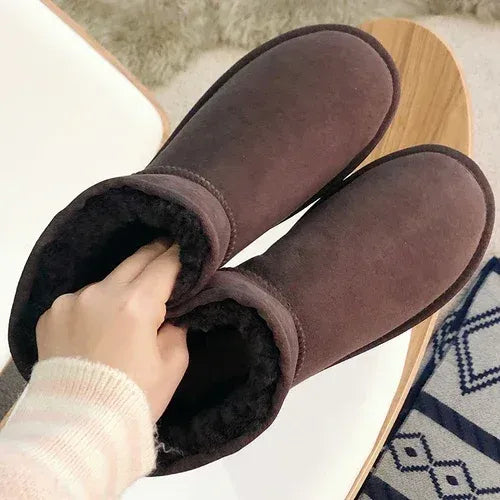 Genuine Shearling Water Resistance Winter Boots