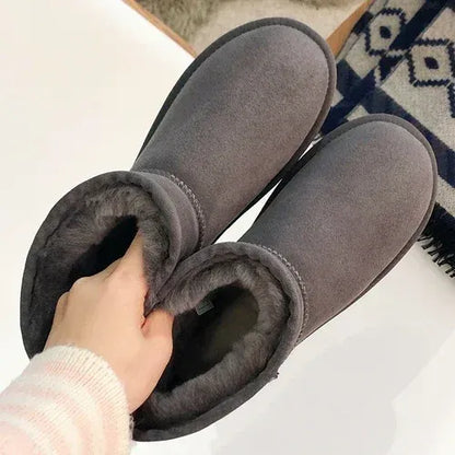 Genuine Shearling Water Resistance Winter Boots