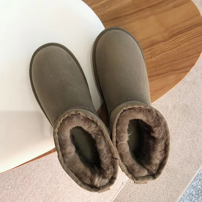 Genuine Shearling Water Resistance Winter Boots