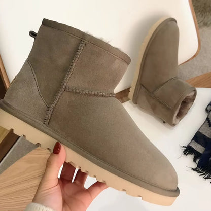 Genuine Shearling Water Resistance Winter Boots