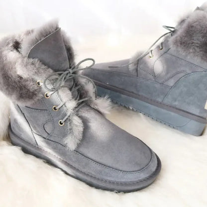 Genuine Australian Sheepskin Leather Snow Boots