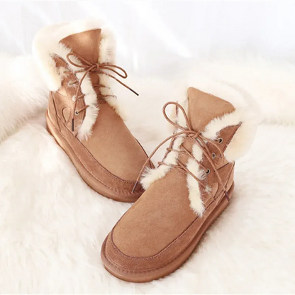 Genuine Australian Sheepskin Leather Snow Boots