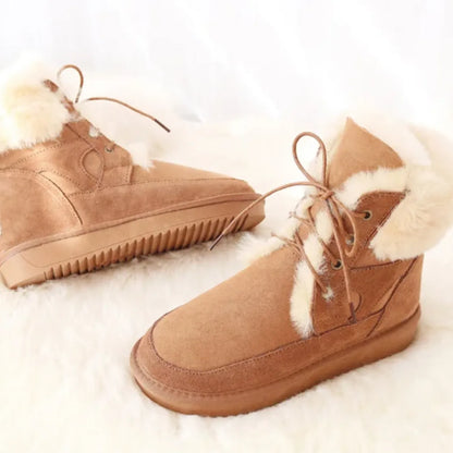 Genuine Australian Sheepskin Leather Snow Boots