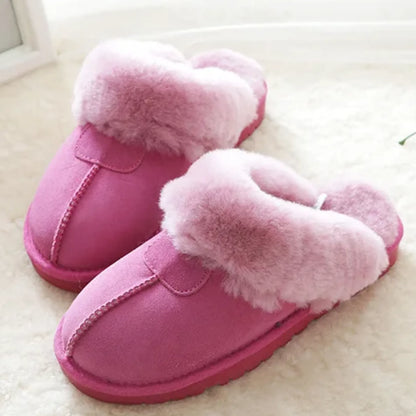 Sheepskin Fur Caterpillar Home Slippers