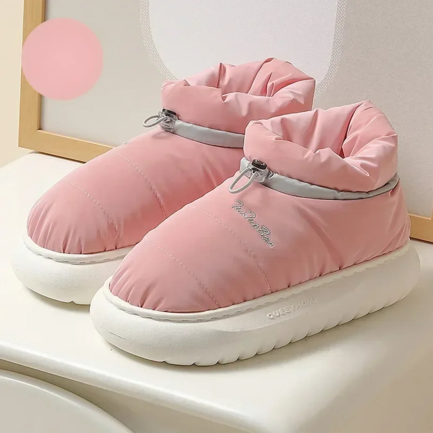 Waterproof Candy Colors Chunky Ankle Snow Boots